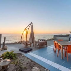 Oceanfront Home w/ Panoramic Sunset From the Patio