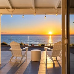 Oceanfront Villa w Panoramic Sunset From the Patio